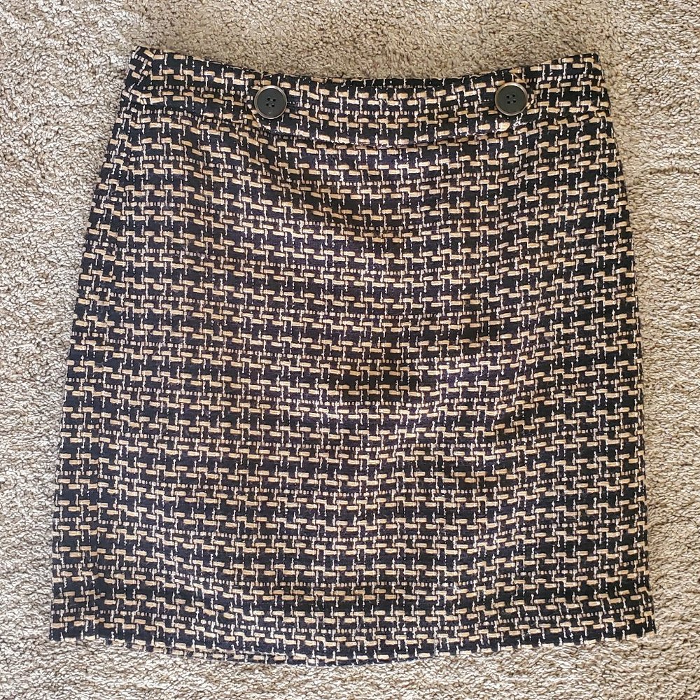 Loft Tweed Pencil Skirt - Size 2